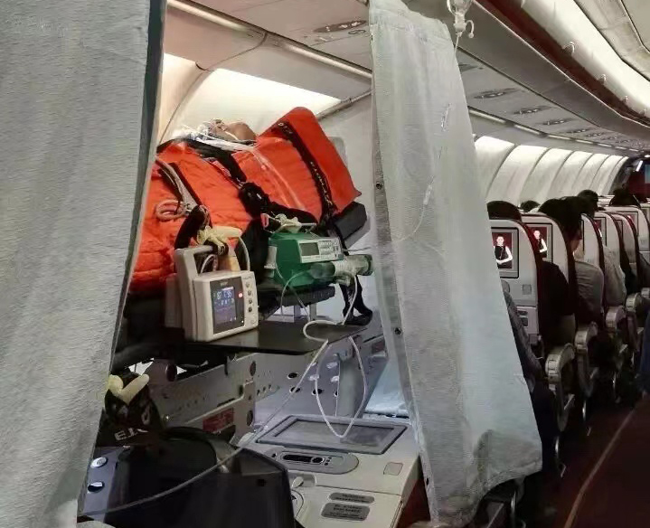 惠东县跨国医疗包机、航空担架
